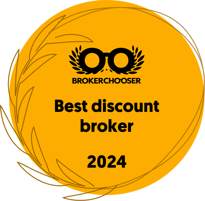 Oceněn jako Nejlepší discountový broker 2018, 2021, 2022 & 2024 (Broker Chooser)